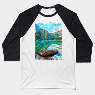 Scenic Lake Poland Travel. For Nature Lovers. Baseball T-Shirt